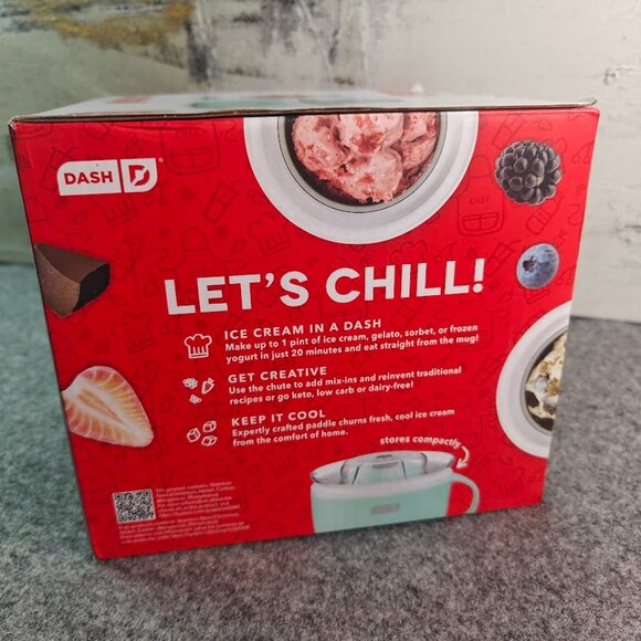 Dash My Mug Ice Cream Maker – 1 Pint, Ready in 20 Min – NEW - Picture 4 of 5
